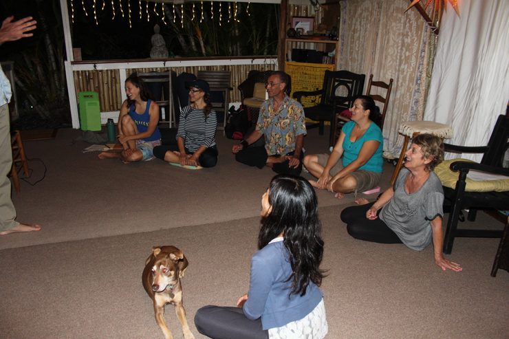 Class at the Yoga School of Kailua, 2014